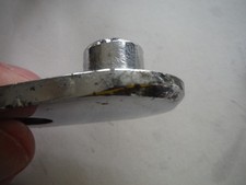 Classic car spotlight foglight plinths. Chrome. Rare.(Lucas SFT/SLR?)