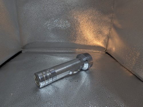 Vintage metal torch - metal, flashlight