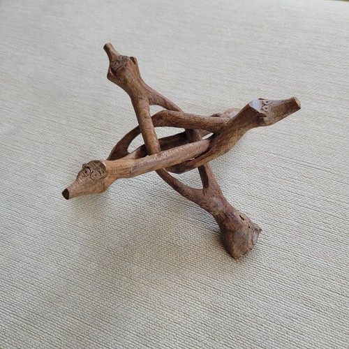Vintage natural wooden cobra - vintage,