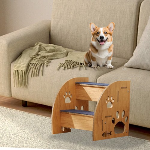 Steps pet ramp wooden dog - steps,