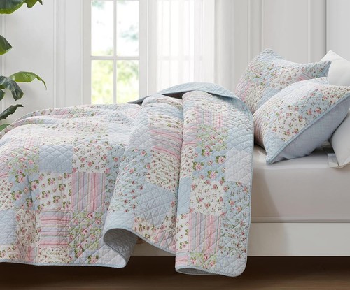 Blue pink shabby - pink, chic
