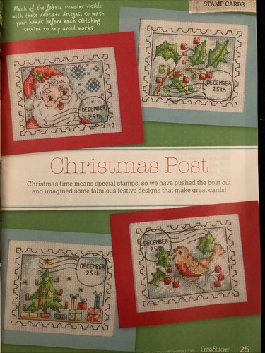 Postcard cards santa holly - cards,