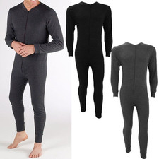 Mens All In One Underwear Thermal Zip Suit Onesiee Set Insulated Baselayer Warm
