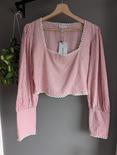 Neon rose gingham - neon,