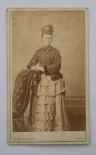 Cdv nervous looking - nervous-looking, lady