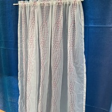 Polyester Voile Net Curtain Slot Top Single Panel 148cm Width X 183 Cm
