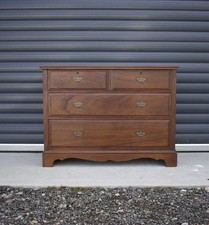 Antique solid oak chest - antique,