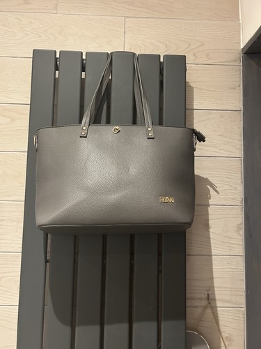 Grey handbag with - grey,