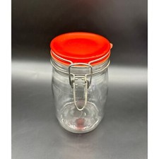 Vintage Storage Jar Hinged Lid