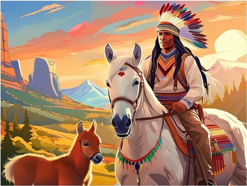 Native american indian art - native,