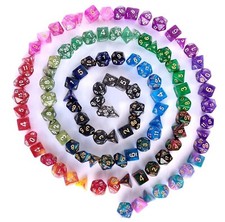 Sparkly D20 DND Dice Set of 7