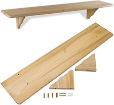 Large natural wood wooden - natural,