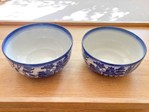 Pair vintage minton blue - pair,