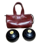 Vintage Lawn Bowls Set Bias 2
