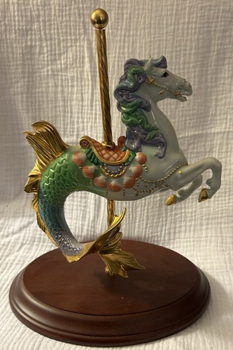 Franklin mint carousel - mint, horse