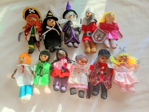 Finger puppets wooden - finger,