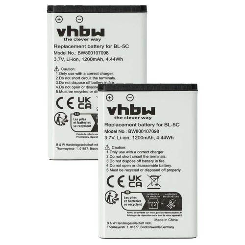 Battery for nokia 6680 - 2x,