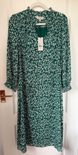 Hobbs Flora Green Dress Size 16 BNWT