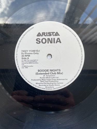 Sonia boogie nights 1992 - sonia, 12"