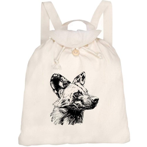 African wild dog canvas - 'african,