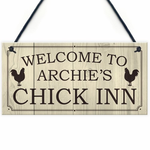 Personalised chick inn sign - personalised,