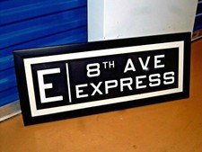 FRAMED MATTED NY NYC SUBWAY