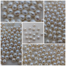 Freshwater Pearls Beads, Grade AAA, Drilled And Half Drilled, Loose