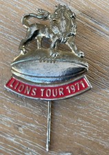 c1971 British Lions Rugby Tour To New Zealand Enamel Pin Badge
