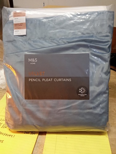 Home velvet pencil pleat - m&s,