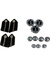 Vintage Colonial Police Metal Badges, Buttons and Shoulder Marks Collection