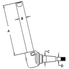 Spindle 897231M94 Fits Massey