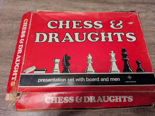 Vintage chess draughts - draughts, set
