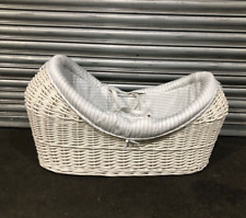 Mamas & Papas White  Wicker Moses basket, 100x42x52 cm, excellent condition!