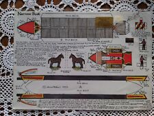 English Village Designs  Construction Cards Narrow Boat