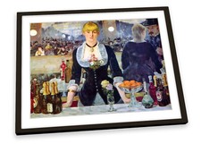 Edouard Manet Bar Folies-Bergere FRAMED ART PRINT Picture Poster Artwork