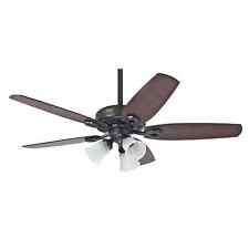 Hunter Ceiling fan with Lights Builder Plus Bronze Living room Fan Lighting 52"