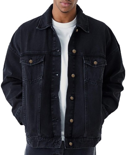 Mens oversized black denim - oversized,
