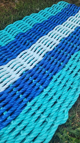Stripe lobster rope mat - stripe,