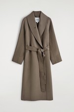 COS BELTED DOUBLE-FACED WOOL