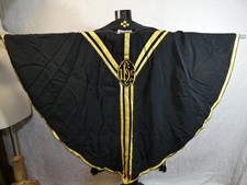 Vintage black corduroy gold - black, &