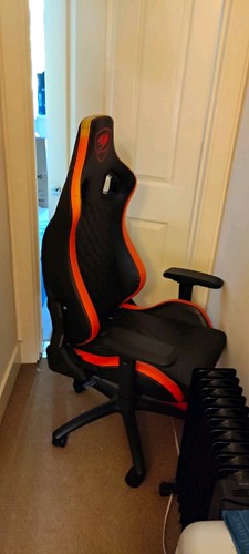 Black orange high back - high,