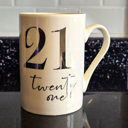 21st birthday ceramic - 21st, "21