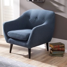 Fabric Blue  Armchair  Ebberup
