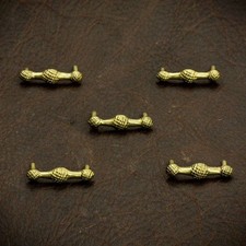 Brass Bar Belt Studs x 5