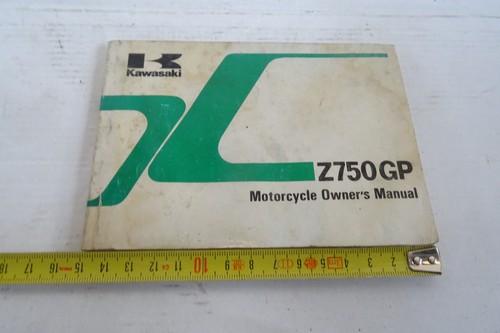 Kawasaki 750 owner s - gp, owner's