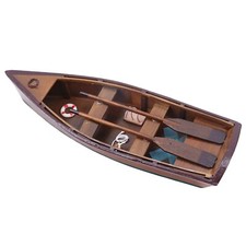 Handcrafted Wooden Rowboat