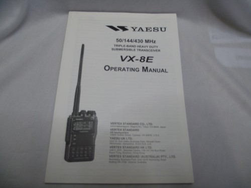 Yaesu operation manual - yaesu,