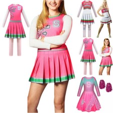 Disney Zombies 2 Cosplay Cheerleader Festive Girls Kids Fancy Dress Outfits UK
