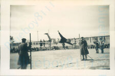 1950s British army High jump Competition just over pole