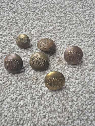 Vintage gwr railway buttons - vintage,